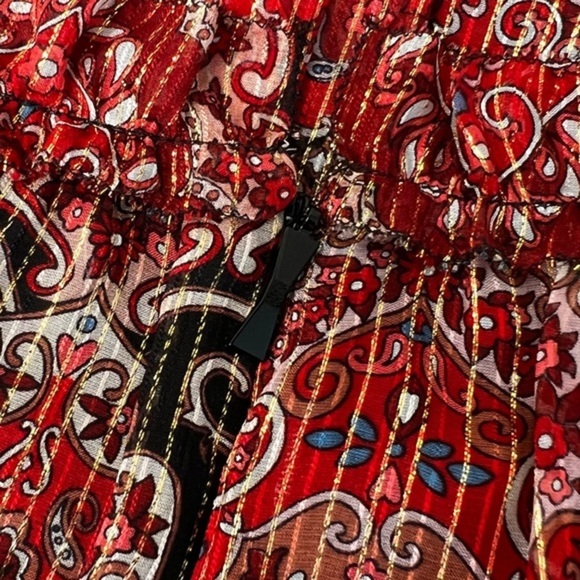 Kate Spade Medallion Metallic Mini Dress, Black Multi, size 0 LIKE NEW - Picture 7 of 8